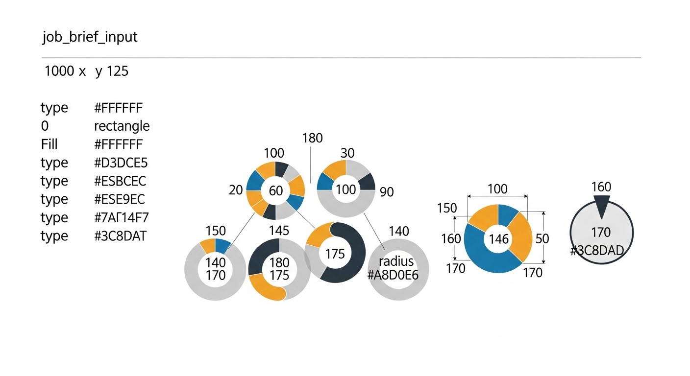 Illustration: programmatic job advertising showing a job brief feeding a distribution hub that allocates spend across multiple job board channels, with real-time reallocation arrows toward high-conversion sources and a cost-per-qualified-apply metric output